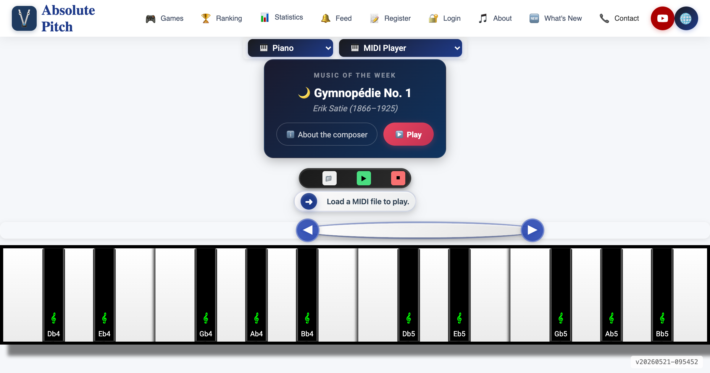 MIDI Player - Absolute Pitch Piano